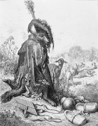The Wolf Turned Shepherd, Illustration from 